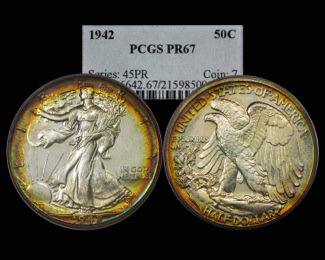 Proof Walking LIberty Half