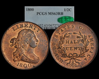 1800 Half Cent
