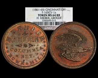 1861 Grocer Token