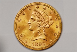 1899 $5 Gold