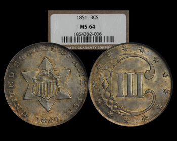 1851 3 Cent