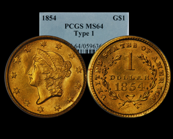 1854 Gold Dollar