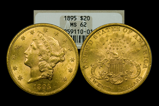 1895 $20 gold