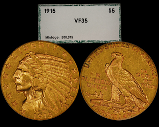 1915 $5 Gold
